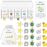 50 Set Mixed Animal Thank You Staff Gifts Employee Appreciation Gift Bulk for Coworkers Animal Pun Inspirational Note Cards R