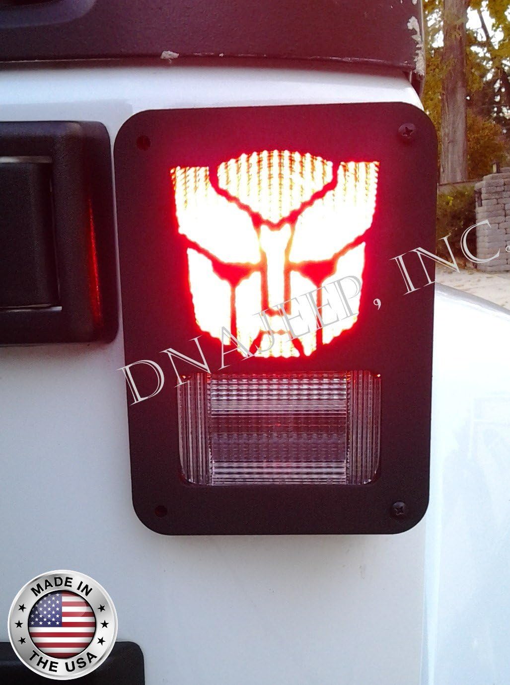 Jeep Wrangler JK (2007-2016) "AUTO ROBOT" Metal Tail Light Guards by DNAJeep