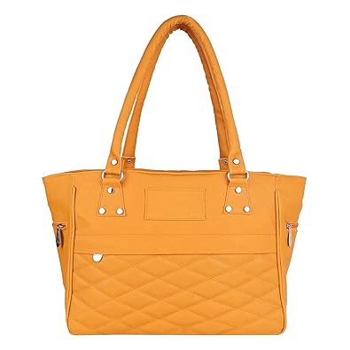SAHAL PU Tan Shoulder Bag for Women