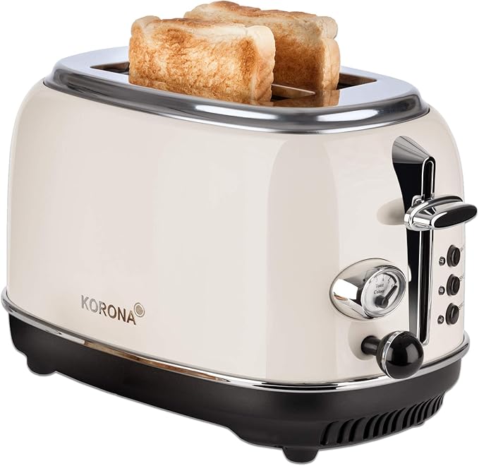 Korona Retro Toaster, 815 W, Beige Amazon.co.uk Kitchen & Home