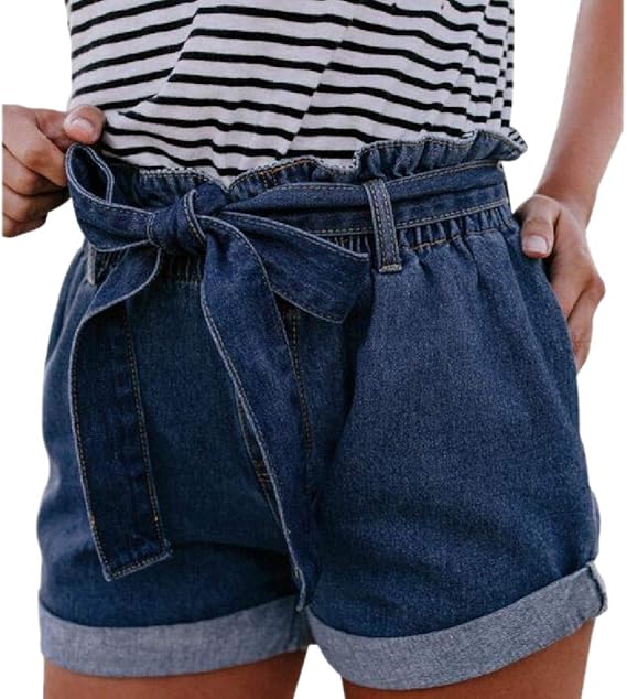 rolled jean shorts