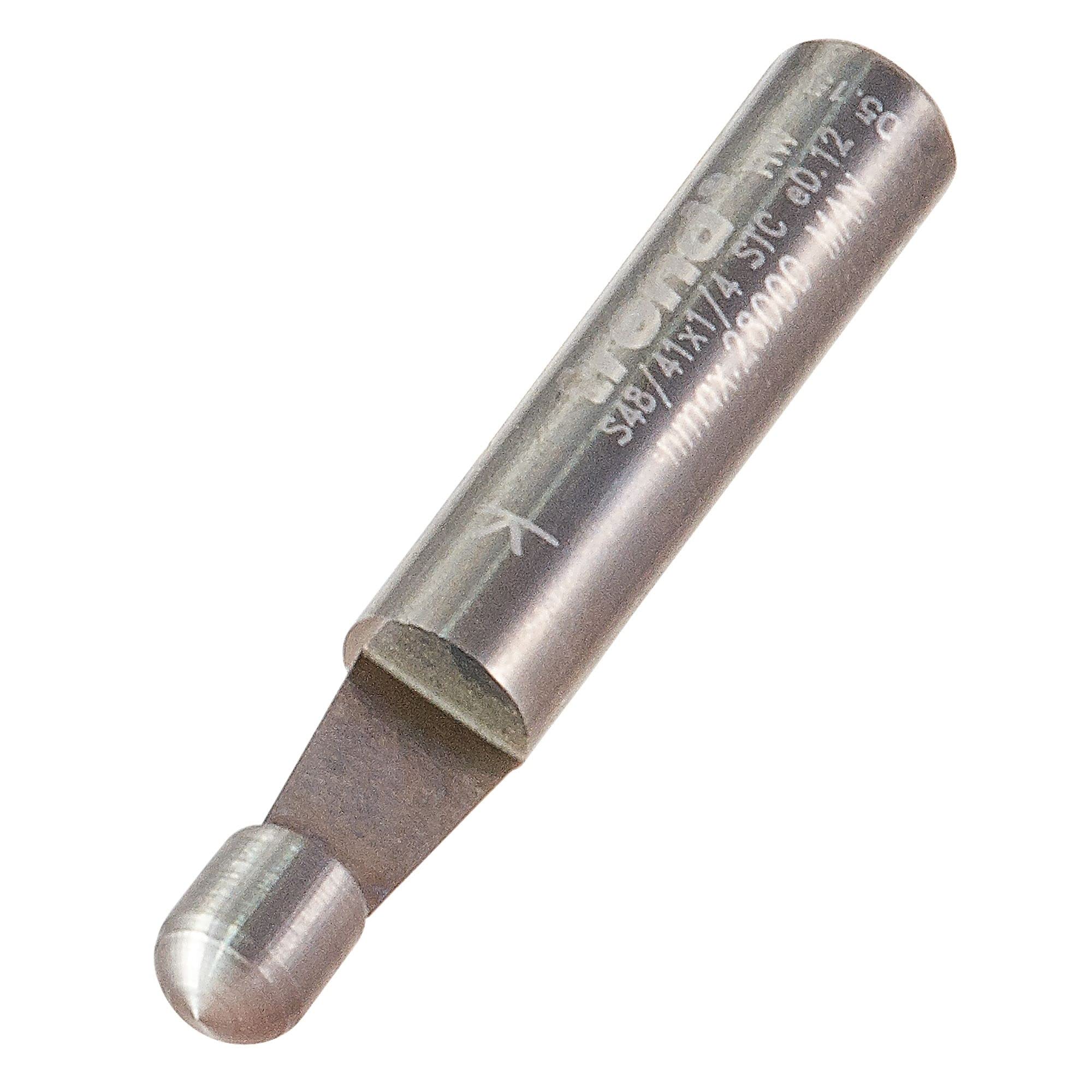 Trend Professional Trimmer, 83-Degree Guided, 1/4 Inch Shank, 6.3mm Cut Diameter & 6mm Cut Length, Solid Tungsten Carbide, S48/41X1/4STC