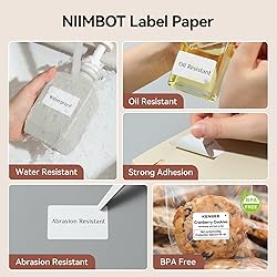 NIIMBOT 2Rolls Labels for B1 B21 B3S K3, 1.57'' x