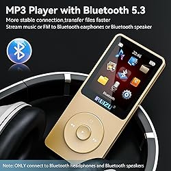 RUIZU 64GB MP3 Player with Bluetooth 5.3, Portable