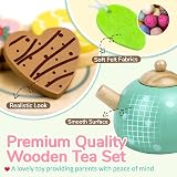 Airlab Wooden Tea Set Afternoon Tea Party Toy for Toddlers Kids view 9
