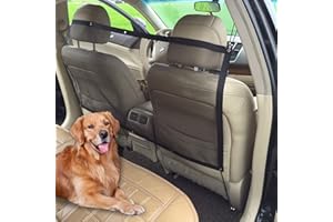 Jawmoy 1 PC Car Black Fence, Pet Barrier Backseat Mesh, Pet Disturb Stopper, Stretchable Mesh Obstacle, Suitable for SUV Pickup and Small Car (45.2In x 24.4In)