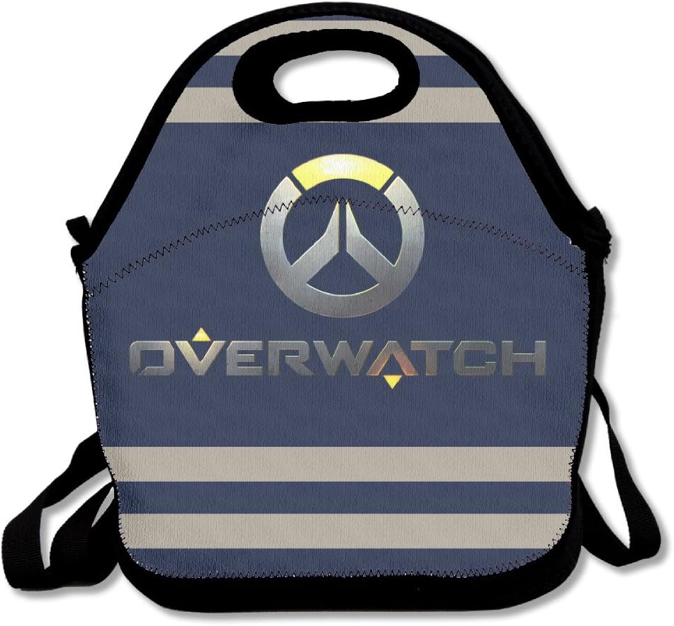 NNHAHA Games Overwatch Logo Lunch Bag Tote Handbag Lunch Boxes