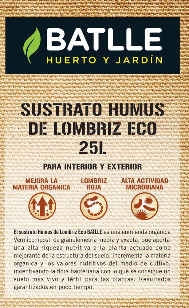 Sustratos Ecológicos - Sustrato Humus Lombriz 25l. - Batlle ...