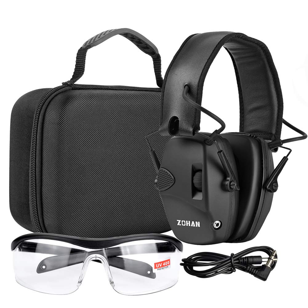 ZOHAN EM054 Electronic Shooting Ear Protection with Case, Noise