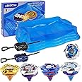 Absdcom Bey X Blades Stadium Large,Bay Blades X Arena Big,Blayde Blades X Set, 4 Battle Tops 2 Pack Bey Blaze X Launchers, Bley Blades X,Bet Blades X Game Toys for Boys & Girls 6+