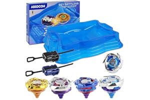 Absdcom Bey X Blades Stadium Large,Bay X Battling Burst Arena Big,Blayde Blades X Set, 4 Battle Tops 2 Pack Bay Blaze X Launchers, Bley Bley Blade X,Bet Blade X Game Toys for Boys & Girls 6+
