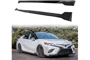 MODILOVER Side Skirts, Compatible With 2018-2024 Toyota Camry SE/XSE/SE Night Shade/Hybrid SE/Hybrid XSE, Injection PP Gloss Black TRD Style Rocker Panel Side Splitter Bottom Line