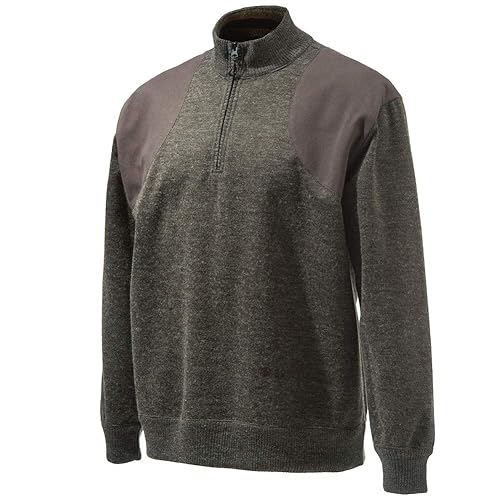 Beretta Men's Honor Windstop Silent Wool Blend Relaxed Fit 1/4 Zip