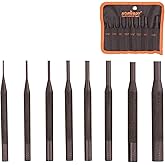 HORUSDY 8 Pieces Pin Punch Set, Kit Removing Repair Tool with Holder for Automotive, Watch Repair,Jewelry and Craft