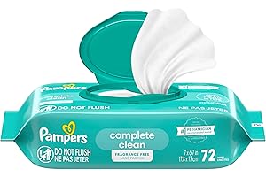 Pampers Complete Clean Baby Wipes - Fragrance Free 1X Pop-Top Packs, 1 Pack (Count of 72)