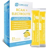 OMOGS Electrolytes Powder, 9 Key Vitamins, Electrolyte Blend, Refreshing Lemonade, Sodium &amp; Energy Supplementl, Keto Friendly, Zero Calories