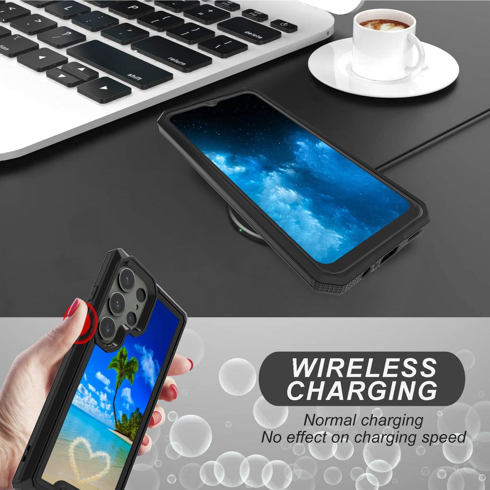 BPQOJB for Samsung Galaxy S24 Ultra Case with Beach