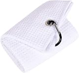 Mile High Life Golf Towel Tri Fold 16x21 Premium Microfiber Carabiner view 1
