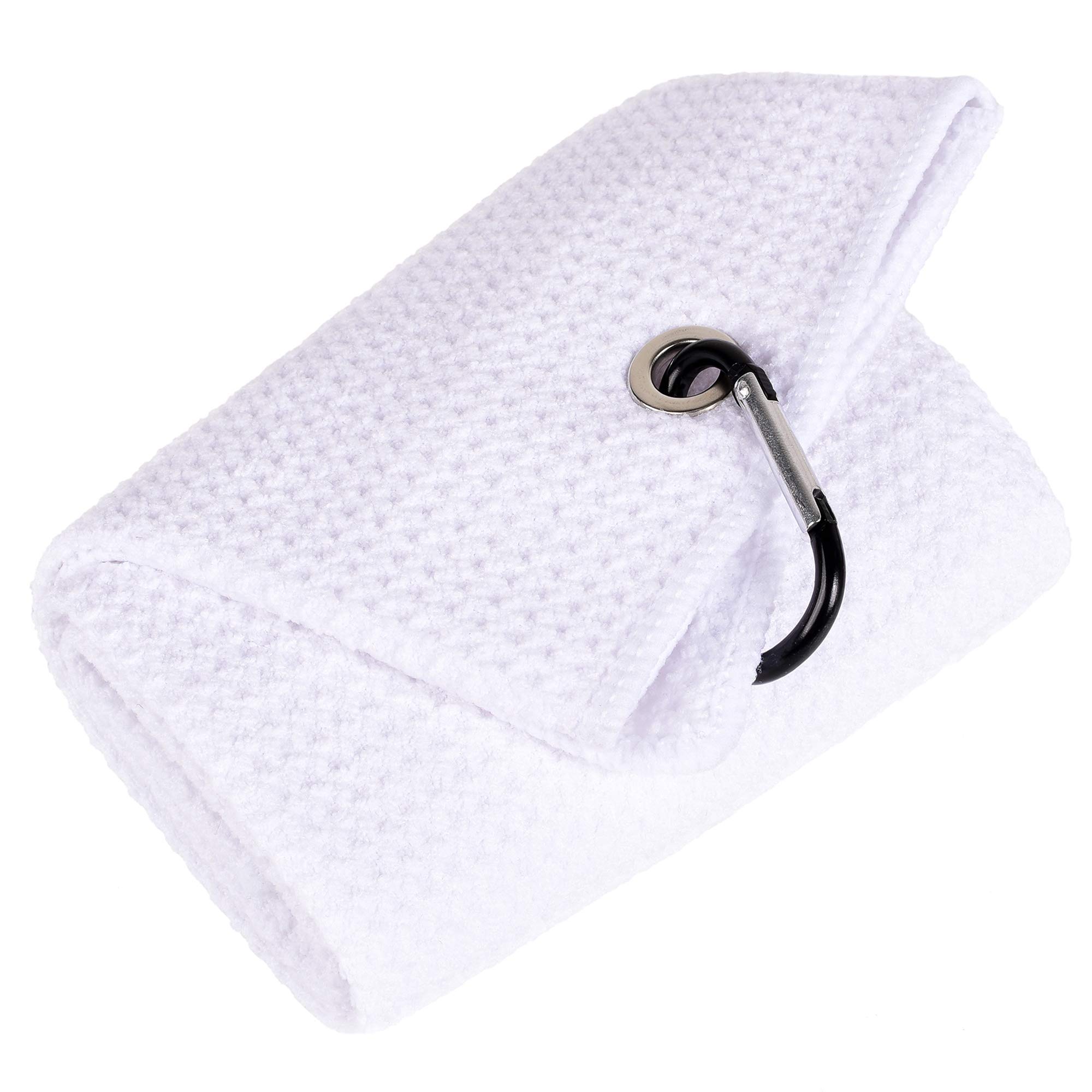 Mile High Life Golf Towel | Tri-fold Waffle Towels | Premium Microfiber Fabric | wiith Heavy Duty Carabiner Clip