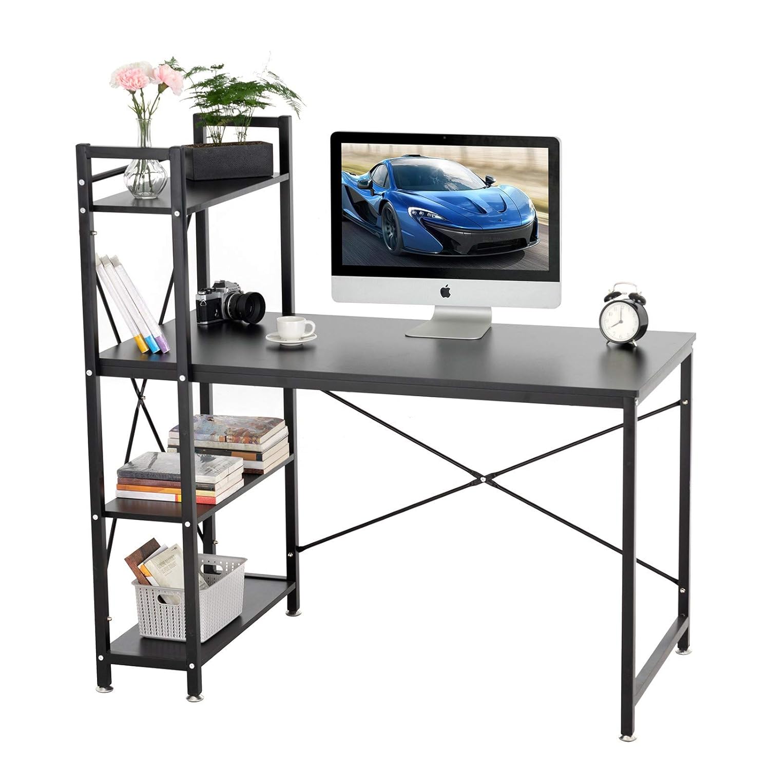 Best Computer Desk W/ Printer Shelf Laptop Writing Study Table Home Office