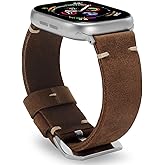 Handmade Double Sided Leather Bands Compatible with Apple Watch Ultra 3/2/1 Band 49mm 46mm 45mm 44mm 42mm 41mm,Men Retro Design Genuine Leather Band For iWatch Series SE 11 10 9 8 7 6 5 4 3 2 1