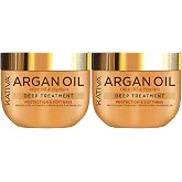 KATIVA Argan Oil Hair Mask 2-Pack (10 oz Each) &ndash; Deep Conditioning Treatment with Organic Argan Oil, Olive Oil &amp; Peptides &ndash; Hydrating Repair for Dry, Damaged Hair &ndash; Sulfate-Free, Vegan