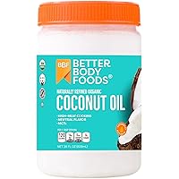 BetterBody Foods Organic Refined Coconut Oil 28oz