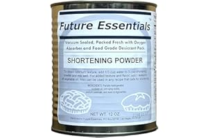Future Essentials Powdered Shortening | 12 oz | Shelf-Stable Cooking Fat | Long-Term Food Storage | Just Add Water | Ideal for Emergency Preparedness & Daily Use | Made in USA