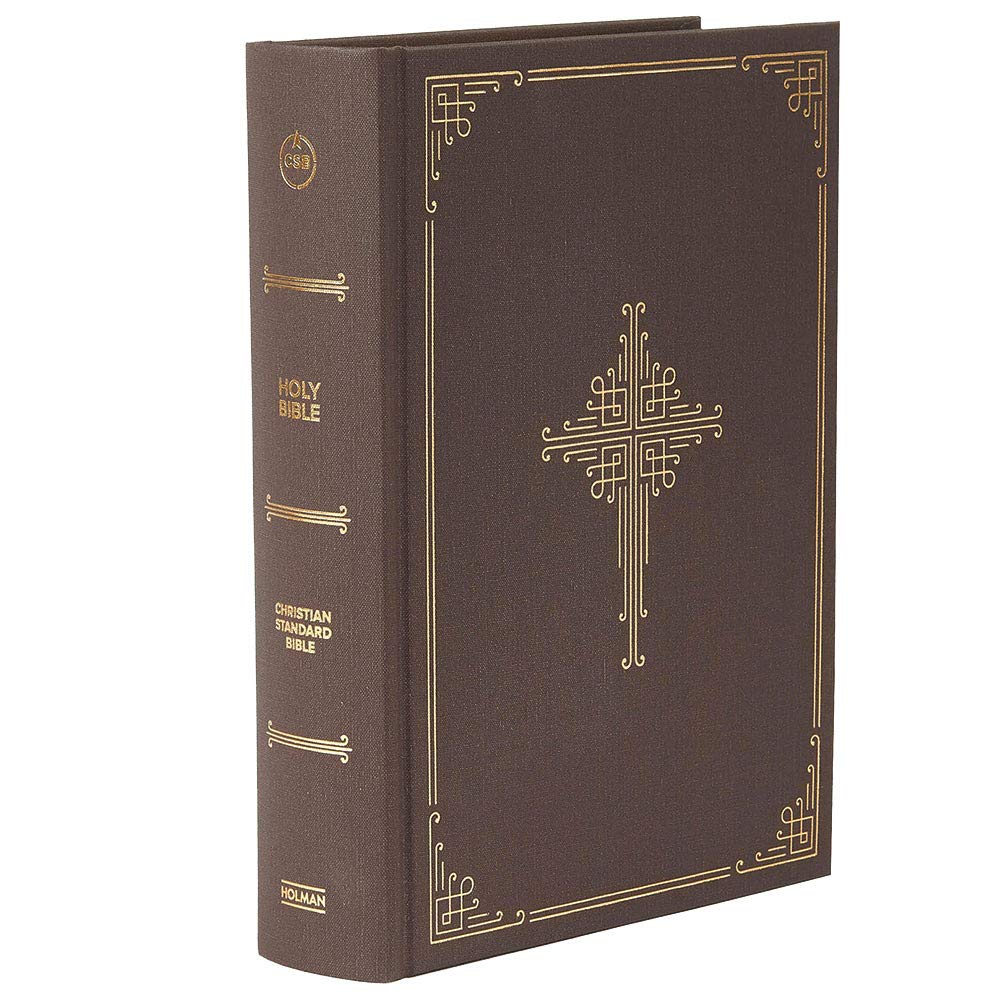 CSB Ancient Faith Study Bible, Brown Cloth Over Board, Black Letter, Church Fathers, Study Notes & Commentary, Articles, Profiles, Easy-to-Read Bible Serif Type
