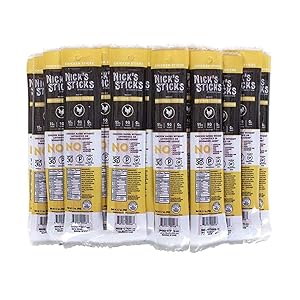 Nick's Sticks | Free Range Chicken Snack Sticks | Made in the USA | Gluten Free | Paleo, Keto, Whole30 Approved | No Sugar, Soy, Antibiotics or Hormones (25 - 1.7oz. Packages of 2 Sticks)