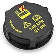 Engine Coolant Reservoir Cap Fits for Ford Mustang Gt F150 V6 V8 Lincoln MKZ 2015-2021 Escape 2013-2019 Land Rover Volvo 2020-2021 Coolant Overflow Caps Cold Case Radiator Cap Replacement DG93-8101-AA