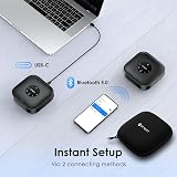 EMEET M0 Plus Conference Speakerphone 4 AI Mics 360° USB C Bluetooth view 4