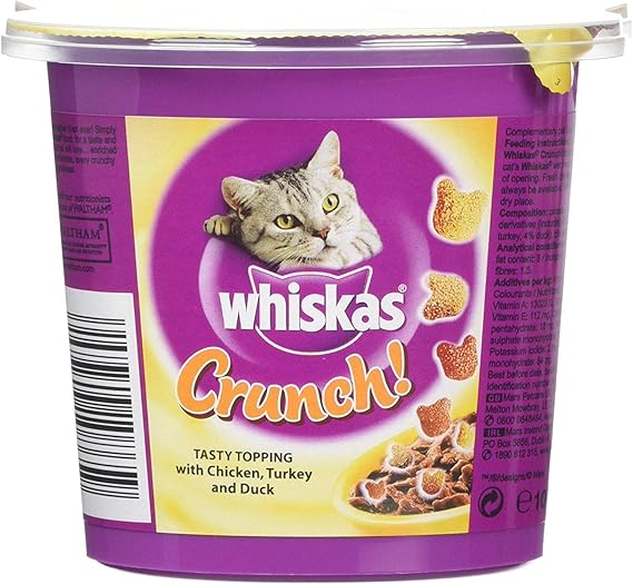 Whiskas Crunch Cat Treats 100 G Amazon.co.uk Pet Supplies