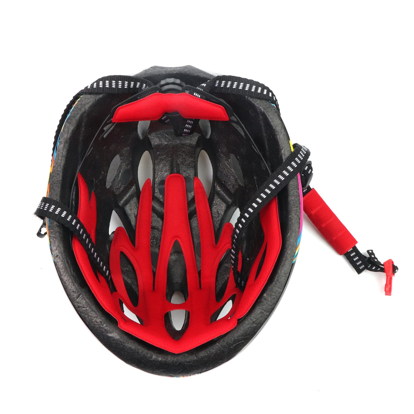 Helmet Padding Foam Pads Kit Sealed Sponge Protective Lining Liner Cushion Mat Set for Outdoor Sports Cycling Bike Motor Bicycle Riding Accessories (Red)