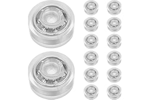 Angoily 40PCS Mini Ball Bearings Windmill Craft Swivel Base - Rotating Bearing Accessories for DIY Decorations, Clay Ornament