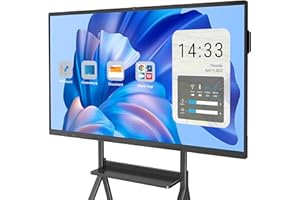 YCKJNB 55″ Smart Board, 4K UHD Touchscreen Display Electronic Whiteboard Built in Ultra High Definition Camera Open App Ecosystem, Interactive Whiteboard for for Business Office Classroom Home