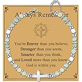 KORATER Cross Bracelet for Women, Christian Gifts for Women Confirmation Baptism Easter Gifts Unique Gift for Friends Mom Sister in Christ Niece Birthday Christmas