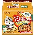 Samyang Buldak Hot Spicy Chicken Ramen Noodle Korean Stir-Fried Ramen, Curry, Pack of 5