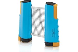 NIBIRU SPORT Ping Pong Retractable Net with Posts, Weatherproof Table Tennis Replacement Net for Indoor and Outdoor Play, Table Tennis Equipment & Ping Pong Accessories, Game Table Accessories