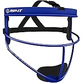 RIP-IT Defense Pro Softball Face Mask | Lightweight Protective Softball Fielder's Mask | Youth | Royal
