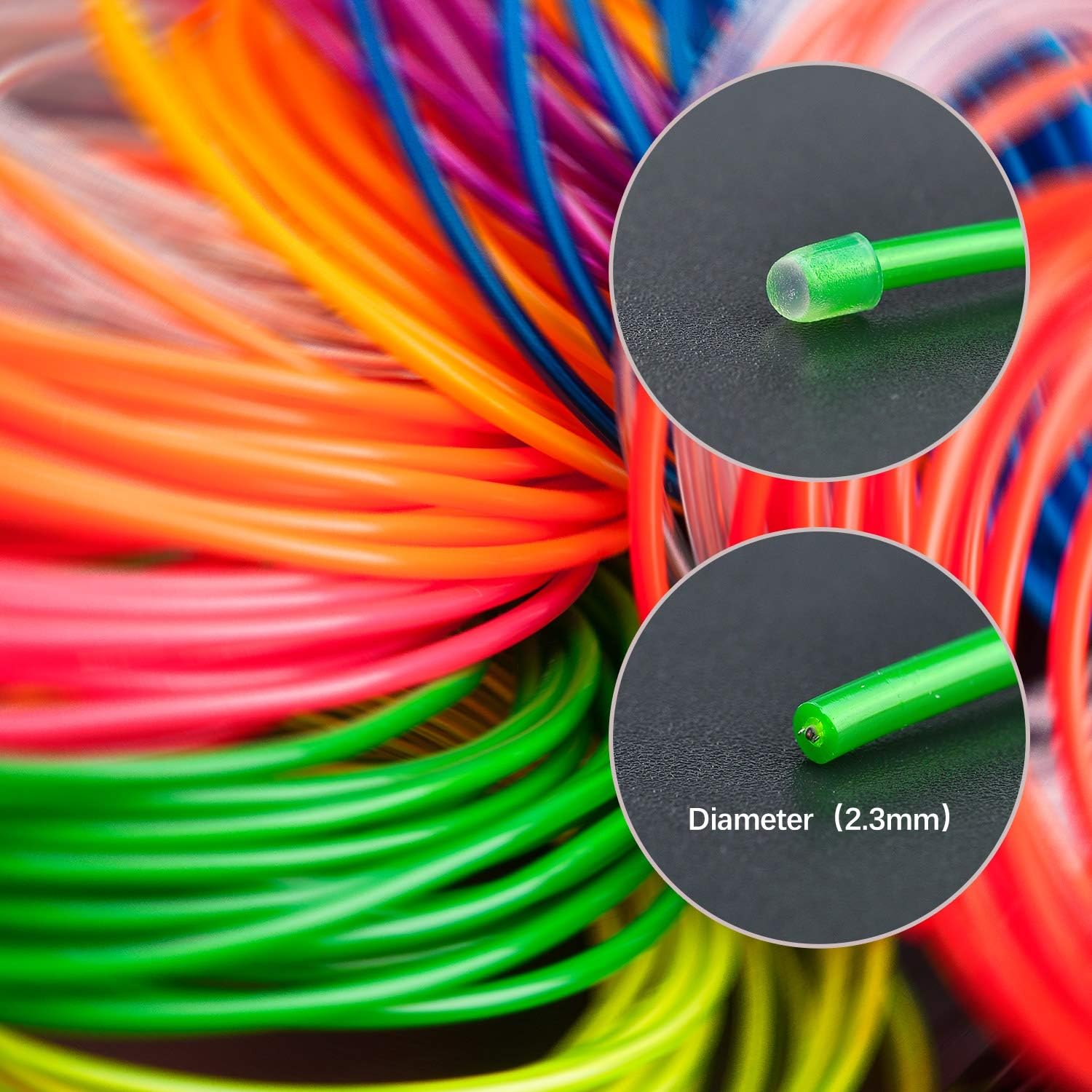 Covvy Neon Glowing Strobing Electroluminescent Light Super Bright Battery Operated EL Wire Cable for Cosplay Dress Festival Halloween Christmas Party Carnival Decoration (9FT - Image 5