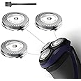 Rollingfit SH30 Replacement Heads Compatible with Philips Norelco Electric Shaver Series 1000, 2000, 3000 and S738, Easy Cut and Replace, 3-pc Pack