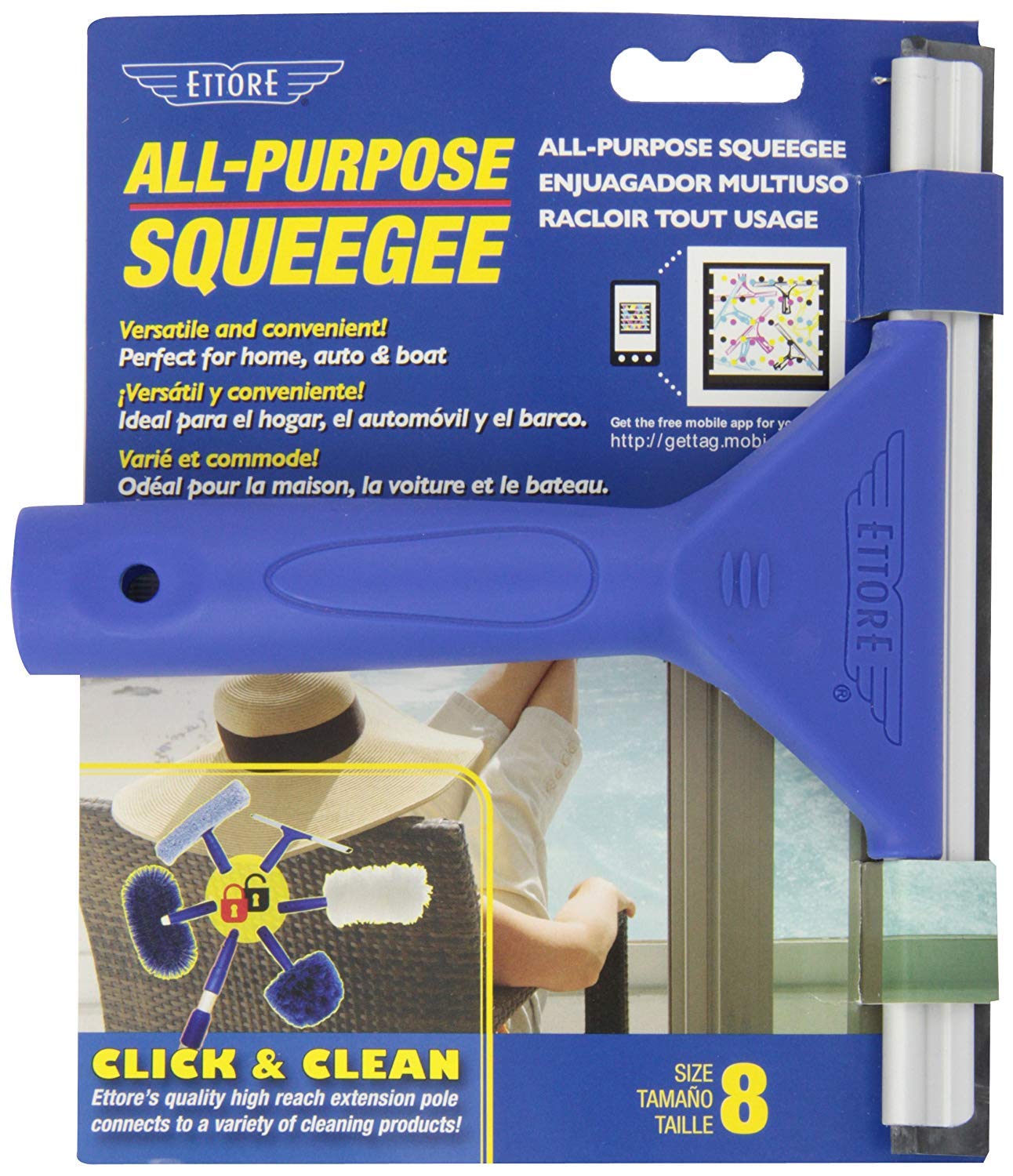 Ettore 17008 AllPurpose Squeegee, 8Inch Amazon.in Home Improvement