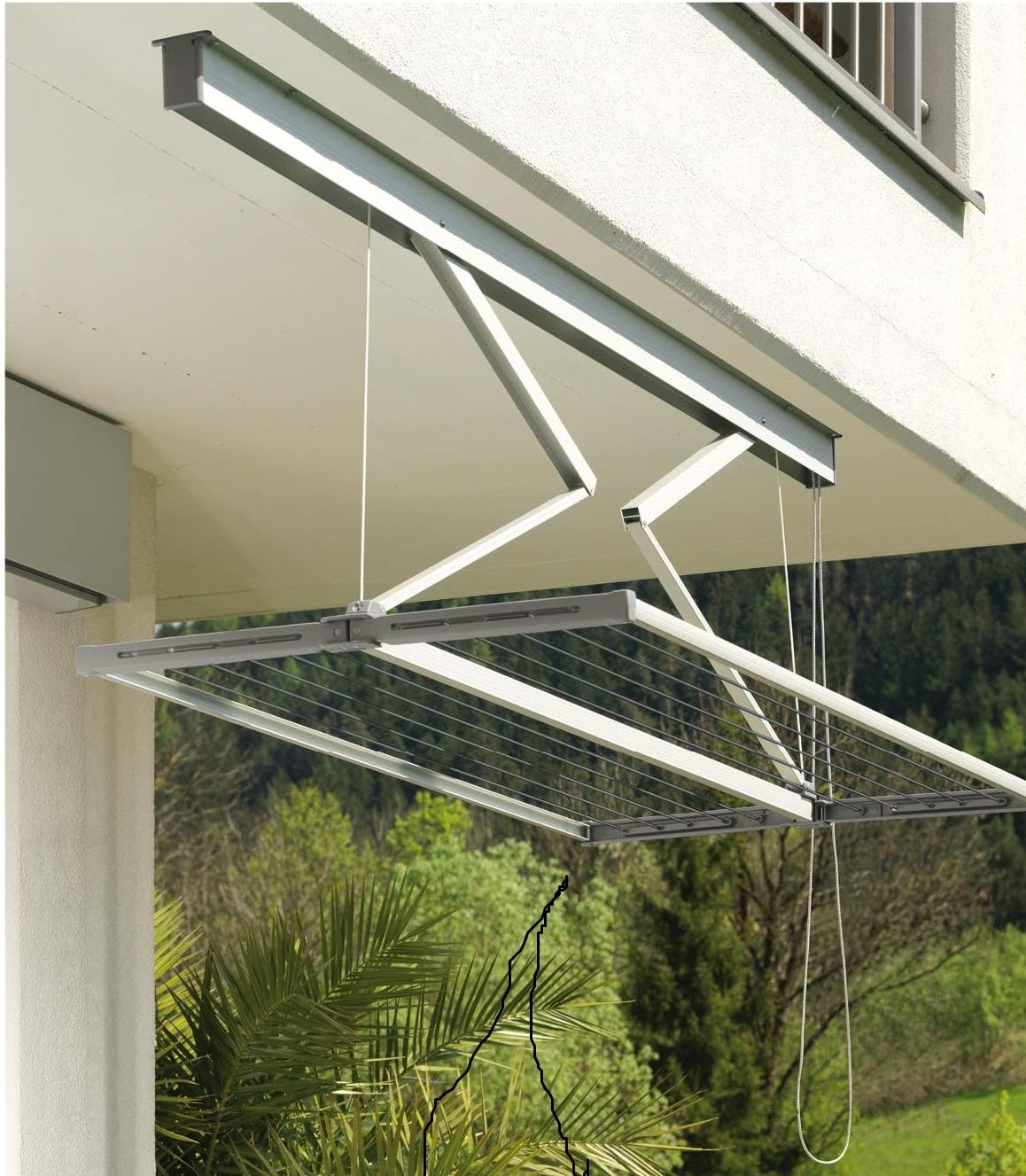 Juwel Wäschetrockner Samba 200 (hängender Wäschetrockner, stufenlos absenkbar bis zu 120 cm) 30040