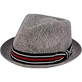 EPOCH HATS Mens Summer Fedora Cuban Style Short Brim Hat