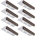 HNRLOY 7 Inch Retaining Wall Lights Hardscape Lighting,2.5W Outdoor Landscape Light,12-36V AC/DC Low Voltage Hardscape Step Lights,Soft Warm White 2700K LED Paver Lights,IP67 Waterproof(8 Pack)