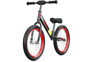 Bueuwe 16 inch Balance Bike for 4 5 6 7 8 Year Old Boys Girls, No Pedal Kids Bikes, Toddler Training Bicycle with Adjustable Seat, Best Gift