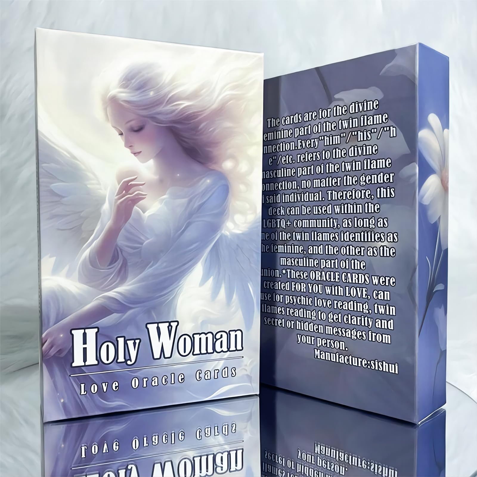 Holy Woman, Love Oracle Cards, Twin Flame Message Oracle Cards, Revealing The Hidden Truth, Desires, Darkness, and Any Divine Intervention That You May Have in Connection with, Oracle Cards