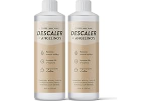 ANGELINO'S COFFEE Descaling Solution (4 Uses) - Universal Coffee Descaler for Keurig Coffee Machines, Effective Keurig Descaling Solution & Nespresso Descaling Solution - Works w/Breville, Delonghi, Keurig & Nespresso