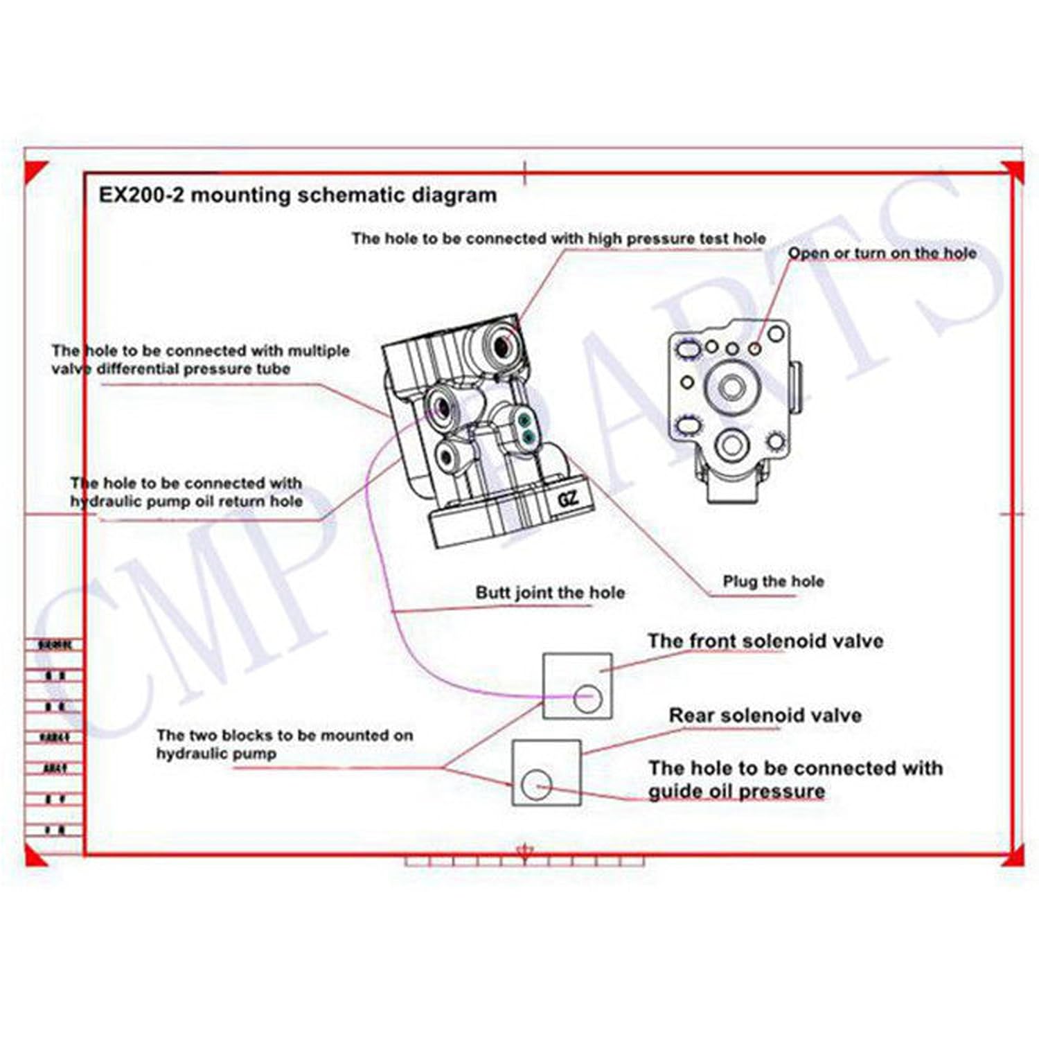 Amazon.com: SINOCMP EX100-3 EX100-3 Excavator Conversion Kit Conversion Kit  with 1 Screw for Hitachi EX120-2 EX120-3 Hydraulic Pump Regulator Parts  with ...